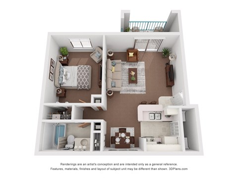 1 Bedroom Floor Plan